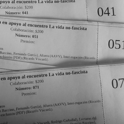 Rifa Maderamen en apoyo a la vida no-fascista